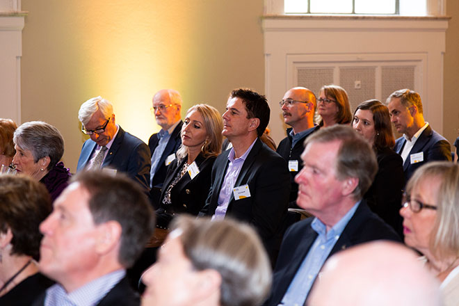 Audience at the Venture Grants event ad the State Library